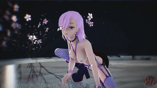 MMD R18 Nude Pink Misaka - Roll Deep 1094