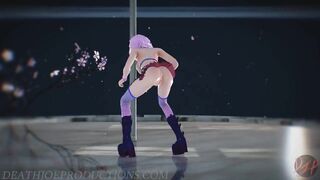 MMD R18 Nude Pink Misaka - Roll Deep 1094