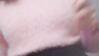 RIDING A PINK DILDO
