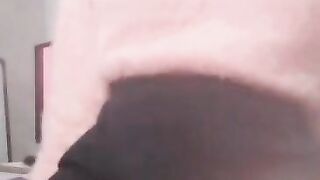RIDING A PINK DILDO