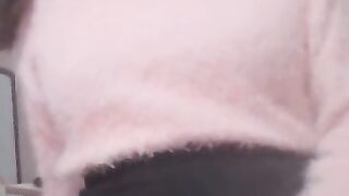 RIDING A PINK DILDO
