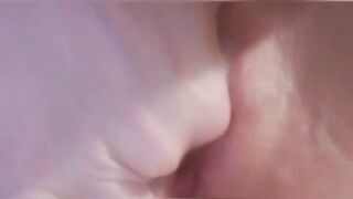 Touching my pink pussy become so wet until I cum