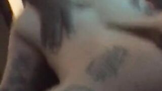 Sexy tattooed man takes me from behind