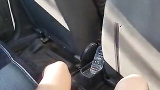 Show pussy in taxi. fhd1080p