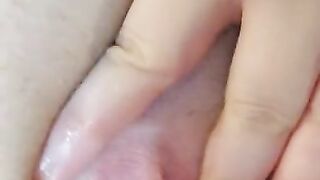 Solo playing with wet pussy