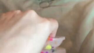 horny teen creams on dildo (full video on onlyfans)