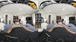 VIRTUAL PORN - Stepmom Naomi Foxxx Cleans My Sock AND My Cock #VR