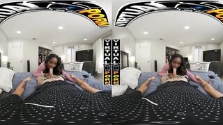 VIRTUAL PORN - Stepmom Naomi Foxxx Cleans My Sock AND My Cock #VR