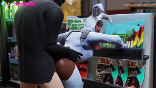 Henchman fucks Bunny Brawler vagina in standing doggystyle (Fortnite 3d animation with sound)