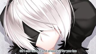 2B wants your cum and for you to taste it too! (Nier Automata, Quickshot, Vanilla, CEI Encouraging)