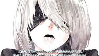 2B wants your cum and for you to taste it too! (Nier Automata, Quickshot, Vanilla, CEI Encouraging)