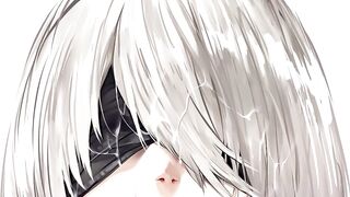 2B wants your cum and for you to taste it too! (Nier Automata, Quickshot, Vanilla, CEI Encouraging)