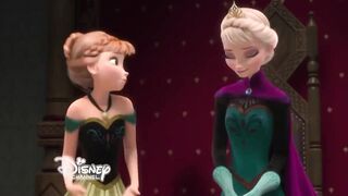 Princess Anna and lesbian sex with a big-breasted woman | disney princess