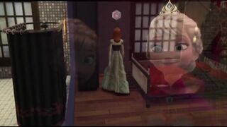 Princess Anna and lesbian sex with a big-breasted woman | disney princess