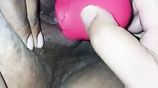 Rose going crazy on my wet pussy