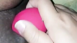 Rose going crazy on my wet pussy