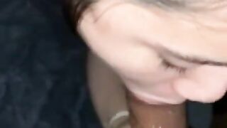 Face fuck & cum in her mouth ????