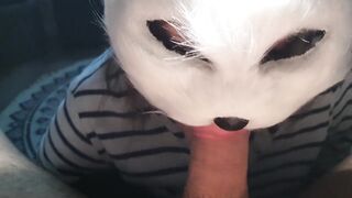 My beautifull silverfox gives me sensual blowjob and take my load to her mouth...