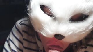 My beautifull silverfox gives me sensual blowjob and take my load to her mouth...