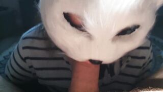 My beautifull silverfox gives me sensual blowjob and take my load to her mouth...