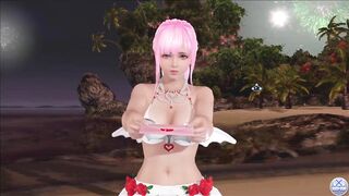 Dead or Alive Xtreme Venus Vacation Fiona Valentine's Day Pose Cards Fanservice Appreciation