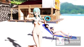 MMD r18 suzuya become an adult model after broke 3d hentai