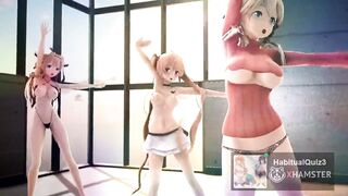 MMD r18 prinz eugen and Murasame And Kongo Kancolle Bitch 3d hentai love ahegao after anal sex