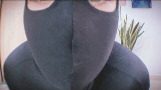 Pussy Rubbing through my open body suit