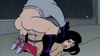 Batman Pounding Wonder Woman's Both Holes and Cum on her face cartoon Porn