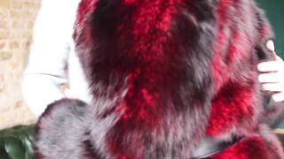 Erotic passionate sex with hot redhead milf! Vintage style fuck in fur coat (TRAILER)