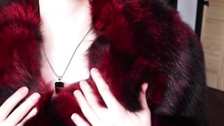 Erotic passionate sex with hot redhead milf! Vintage style fuck in fur coat (TRAILER)