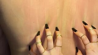 Long Black Nails Scratching Slaves Back I MyNastyFantasy