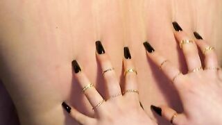 Long Black Nails Scratching Slaves Back I MyNastyFantasy