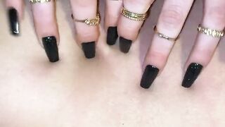 Long Black Nails Scratching Slaves Back I MyNastyFantasy