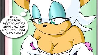 Sonic (Rouge the Bat Fucking Porn Parody) - Rouge's lonesome Night (Hard Sex) (Hentai)