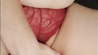 Horny Amatuer Wife Masterbating With Nothing But Cock On Her Mind!