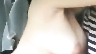 Indonesia Big Tits Sex in the Car