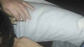 My Wife Sucking my Friend Cock, he is getting Hard and I get Horny.