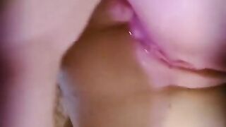 She got fucked in ass, fucked with dildo and ate all cum from sweet belly