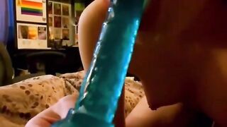 First dildo sucking vid from last year