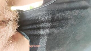 Yummy pee in panty. Just open your mouth and enjoy! Slow motion pissing in between