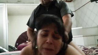 Mommy is punished with rough sex by lover