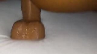 Fucking Large Suction Cup Dildo