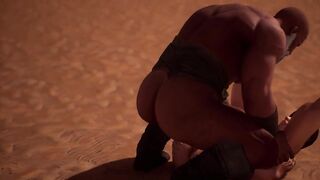 Muscular Woman Fucks Military Man - 3D Animation