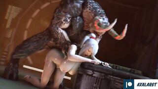 Samus Hard Fucked with Monster Huge Cock Until Cum