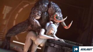 Samus Hard Fucked with Monster Huge Cock Until Cum