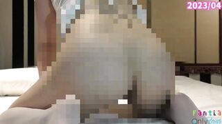 [Amateur] Busty nurse sticks out her anus and squirts a lot [Dildo masturbation] Japanese Hnetai