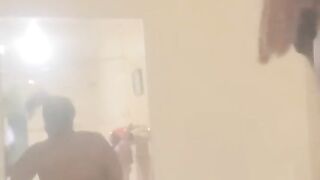 SEXY EBONY SLUT TWERKING PHAT ASS IN FRONT OF MIRROR