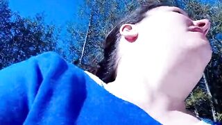 Outdoor GAPING ANAL Fun and blowjob