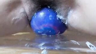 Loose Pussy Swallows Giant XXXL Egg